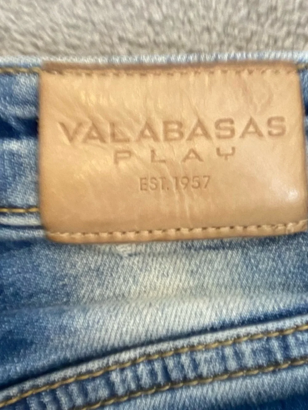 Valabasas Play Designer Luxury Boys' Distressed Blue Denim Jeans- Streetwear